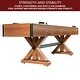 preview thumbnail 4 of 10, Daulton 9-ft Shuffleboard Table - White Oak Finish