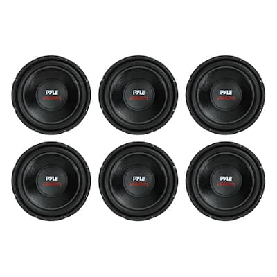 PYLE PLPW12D 12" 1600W 4Ohm DVC Car Stereo Power Subwoofer Dual Coil (6 Pack) - 42.4