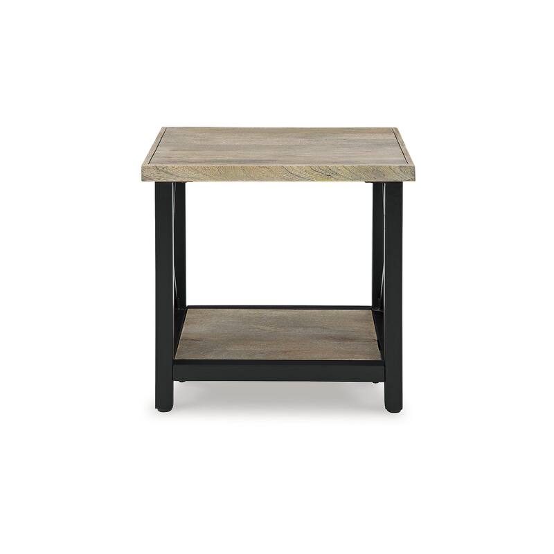 Signature Design by Ashley Bristenfort Brown/Black End Table - 24"W x 22"D x 23"H