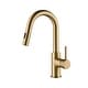 preview thumbnail 5 of 63, Single-Hole Pull-Down Kitchen Faucet with Sprayer and Magnetic Docking Brushed Brass