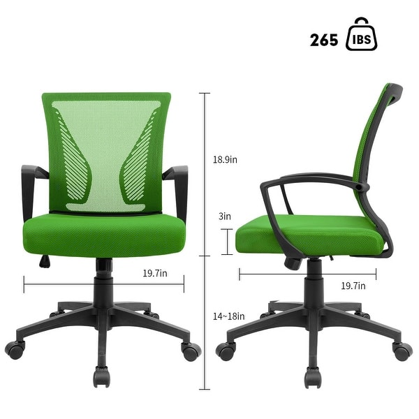 dimension image slide 6 of 10, Homall Office Chair Ergonomic Desk Chair with Lumbar Support