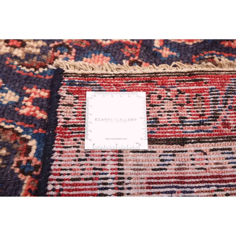 ECARPETGALLERY Hand-knotted Andelz Navy Wool Rug - 3'2 x 13'1