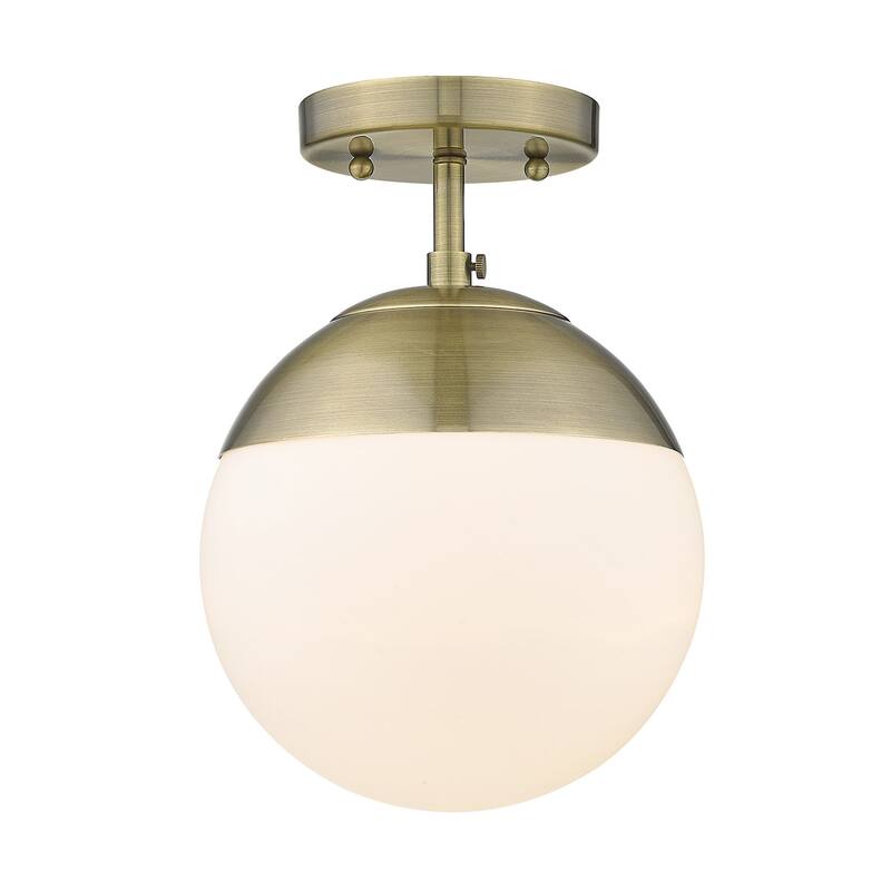 Dixon Mid-Century Modern Semi-Flush Orb