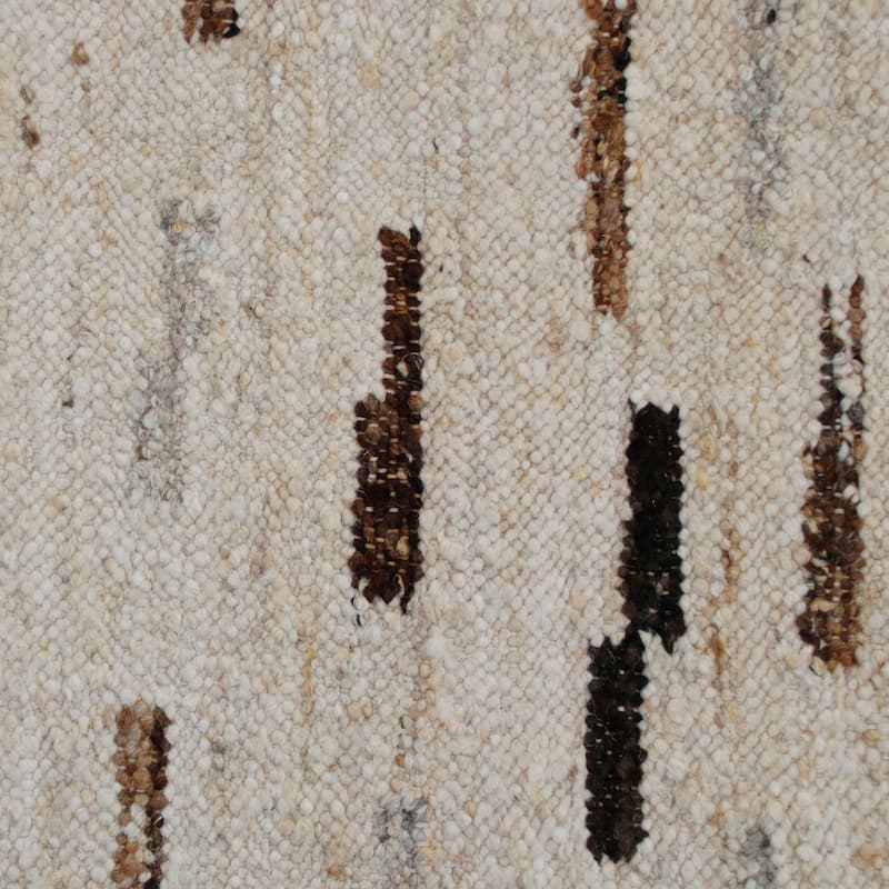 Sevita Modern Abstract Hand-Woven Wool/Cotton Area Rug