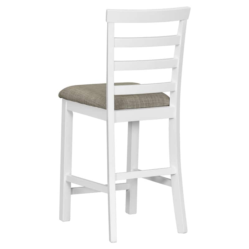 5-Piece Multi-Functional Rubber Wood Counter Height Dining Set