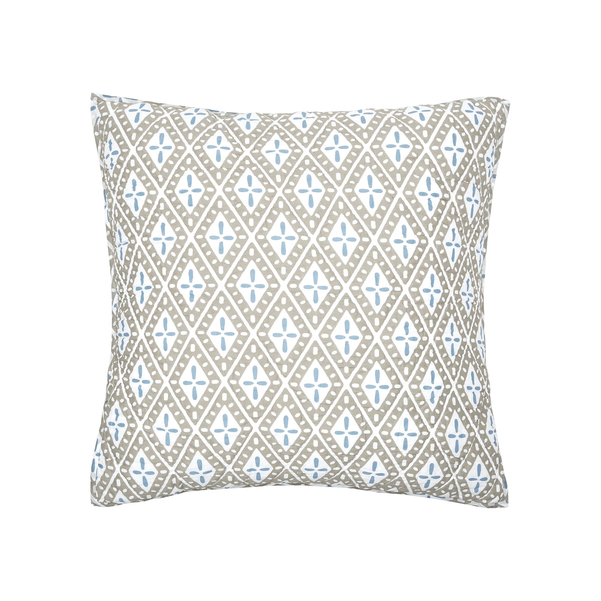 26" x 26" Liam Sky Handcrafted Cotton Euro Sham - Machine Washable