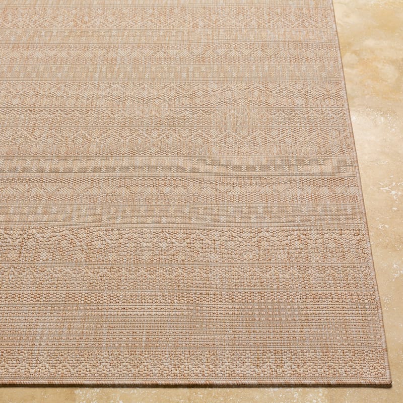 Livabliss Castanza Global Stripe Indoor/ Outdoor Area Rug