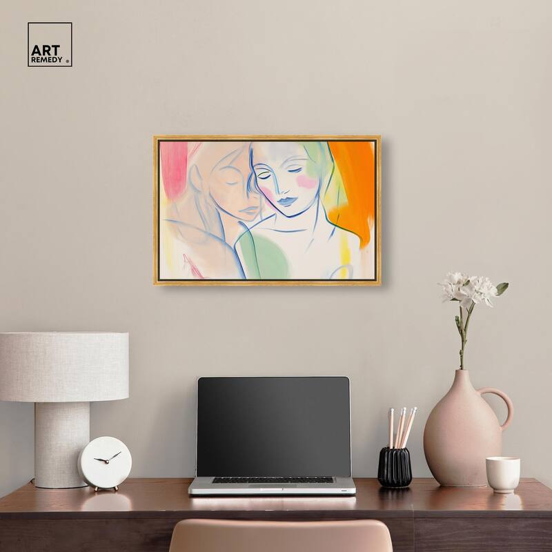 Brushstroke Bond Canvas by Art Remedy