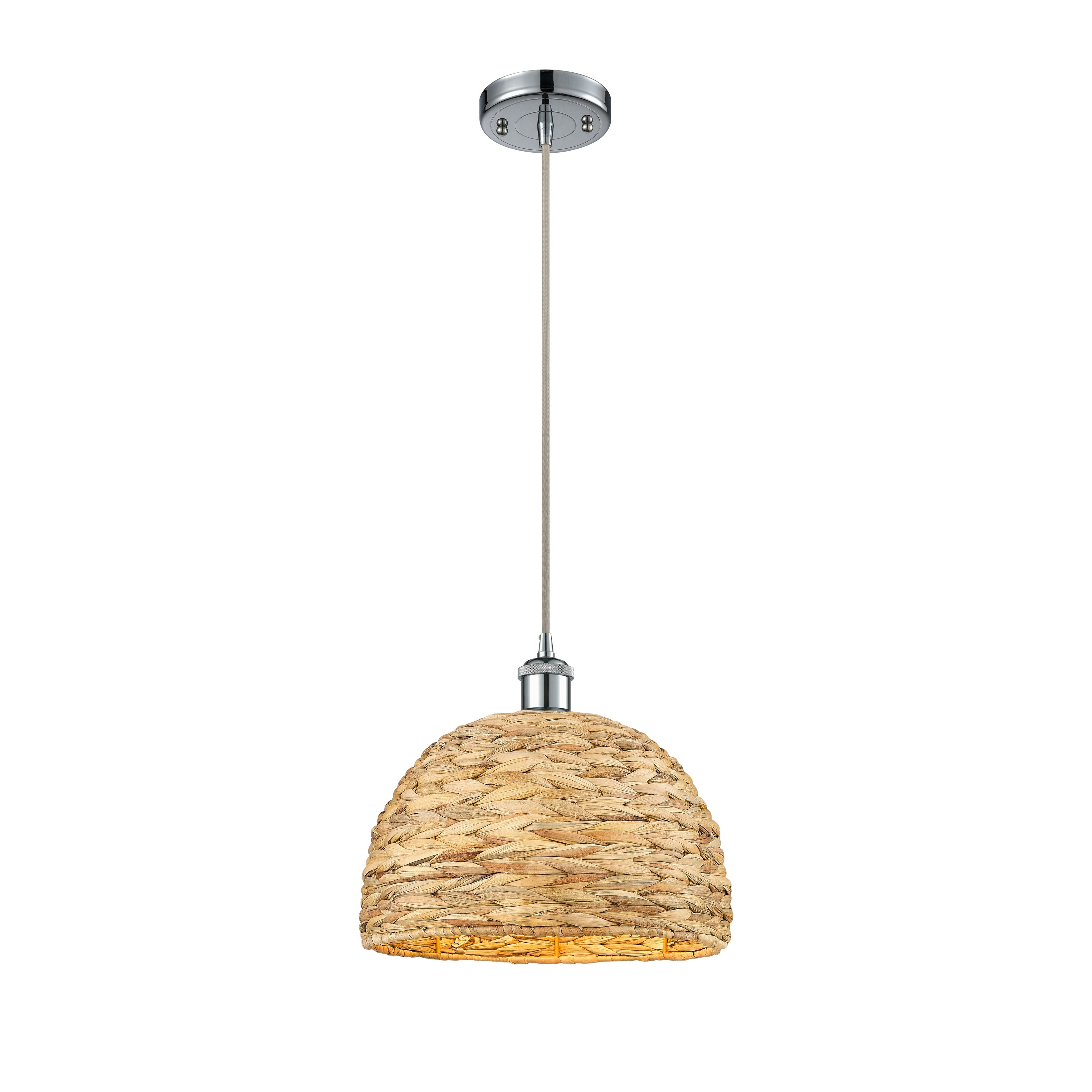 Option Polished Chrome / Natural Rattan
