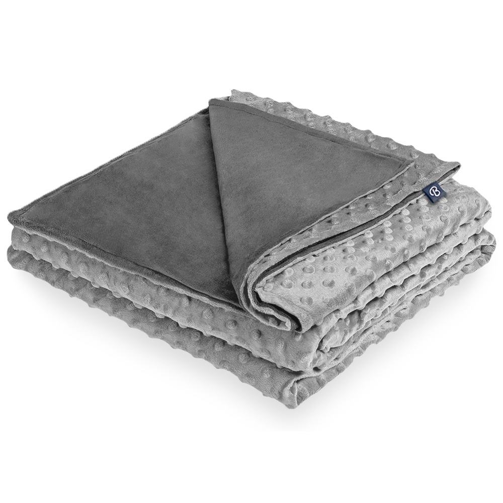 Bare Home Minky Fleece Weighted Blanket Duvet Cover Bed Bath