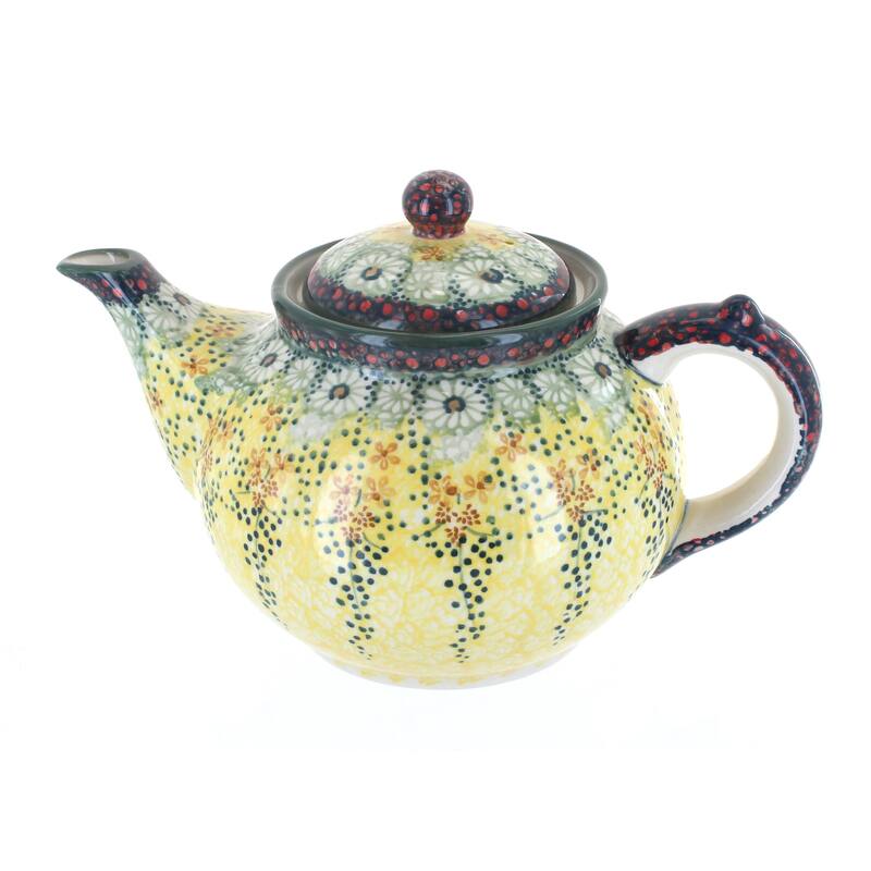 Blue Rose Polish Pottery C017 Manufaktura Teapot - Sunshine Grotto