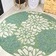preview thumbnail 65 of 119, JONATHAN Y Marvao Modern Floral Textured Weave Indoor/Outdoor Area Rug