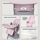 preview thumbnail 19 of 38, Adjustable Foldable Baby High Chair with Tray and Wheels for 0 6 Years