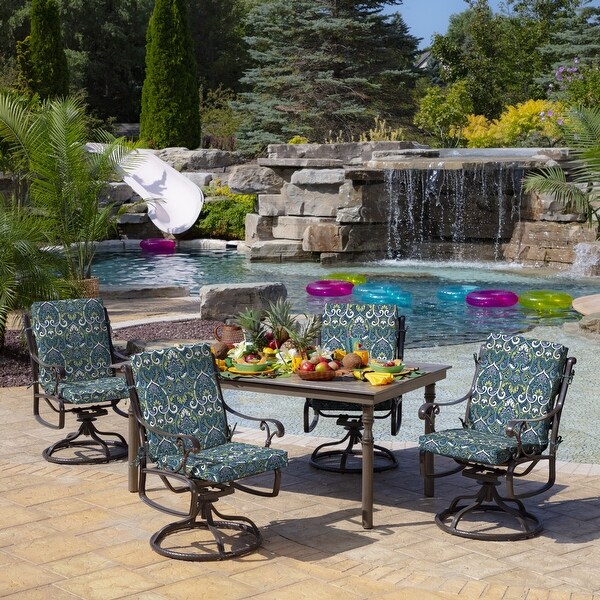 Arden Selections Aurora Damask Outdoor Dining Chair Cushion On Sale Bed Bath Beyond 32332425