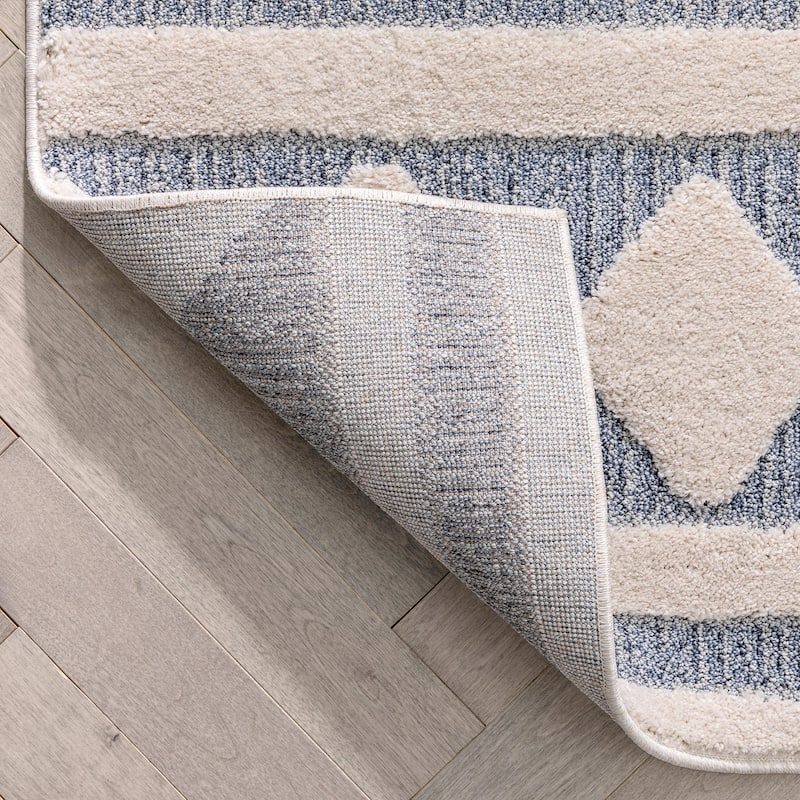 Well Woven Harlow Zara Tribal Moroccan Diamond Pattern Area Rug