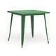 preview thumbnail 20 of 28, 31.5-inch Square Metal Indoor/Outdoor Cafe Table