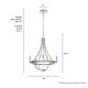 preview thumbnail 39 of 40, Hunter Perch Point Chandelier, Wheel, Candle, Dining Room, Entry, Modern Rustic, Industrial