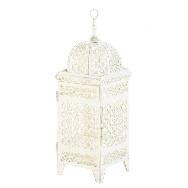Retro Quatrefoil Design Cutout Lantern