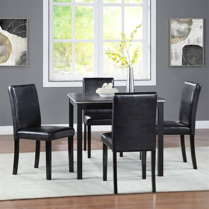 5 Piece Wooden Dining Table Set, Kitchen Table Set,Wooden Dining Table