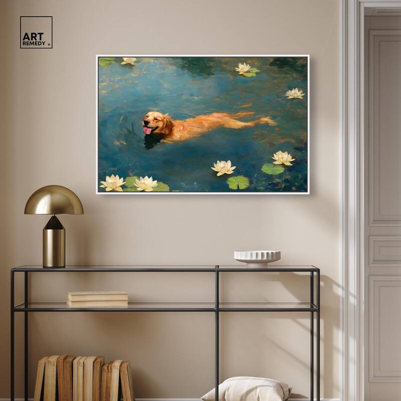Pond Pup II Canvas by Art Remedy