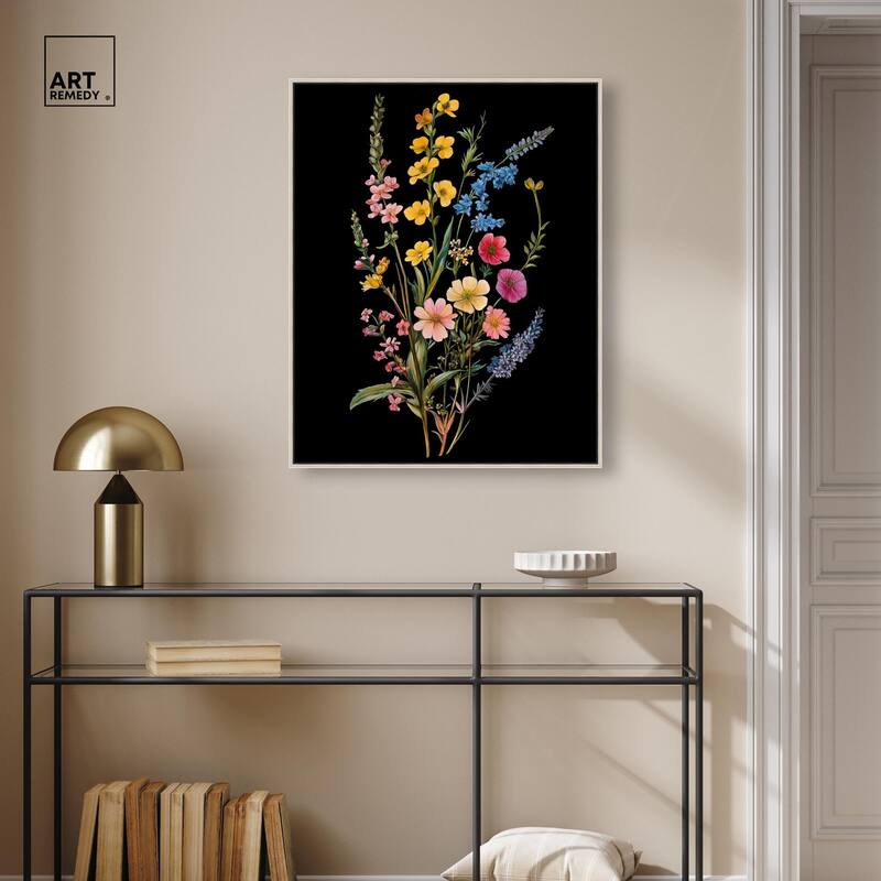 Darkling Daisies I Canvas by Art Remedy