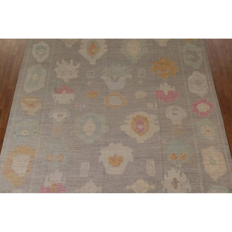 Handmade Oushak Turkish Area Rug Oriental Wool Carpet - 9'3"x 12'4"