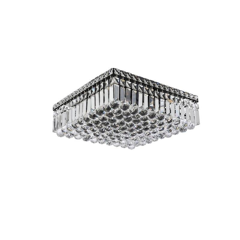 Somette Lausanne 6-light 16-inch Flush-Mount Chandelier - 16 Inch