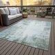 preview thumbnail 31 of 84, Machine Washable Indoor/Outdoor Abstract Solid Chantille Rug