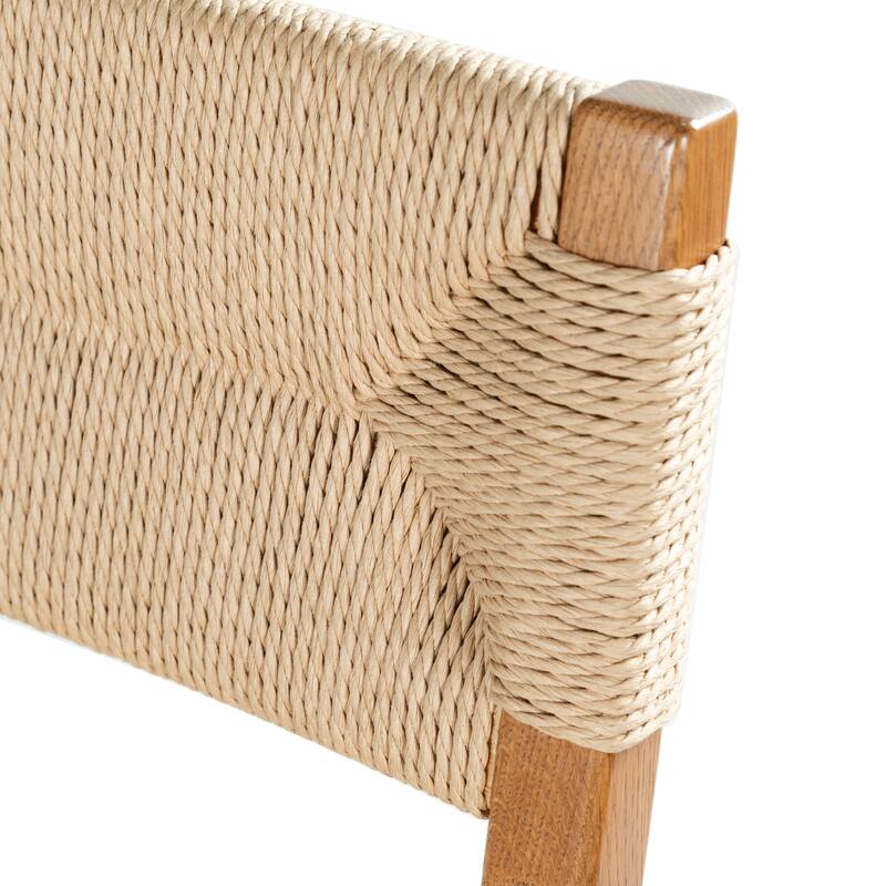 SAFAVIEH Couture Cody Rattan Barstool - 17"W x 20"D x 43"H