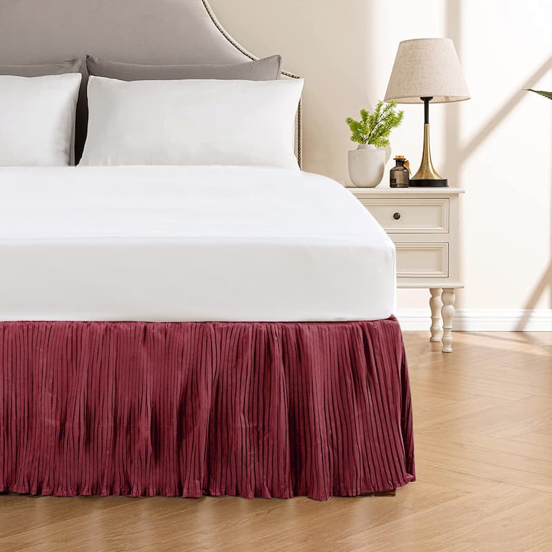 Serenta 18 Inch Drop Diamond Square Matching Bed Skirt