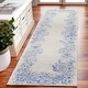 preview thumbnail 3 of 6, SAFAVIEH Handmade Chelsea Annebeth French Country Wool Rug 2'3" x 8' Runner - Blue/Grey - Runner