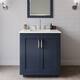 Option Dark Blue / White Quartz Top / Brushed Nickel