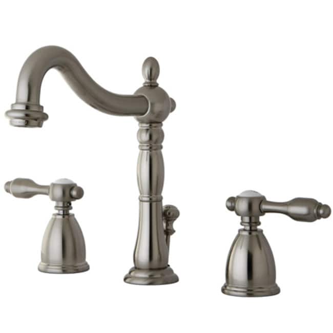 Kingston Brass Tudor Widespread Bathroom Faucet - Free Pop Up Drain