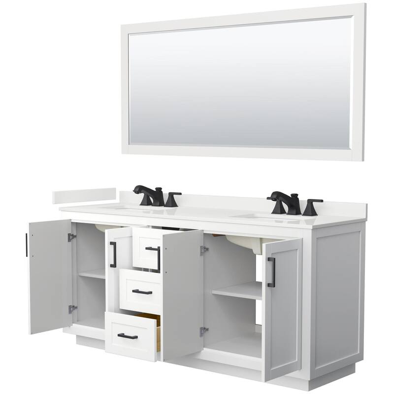 Wyndham Collection WCF292972D-QTZ-US3M70 Miranda 72" Free Standing