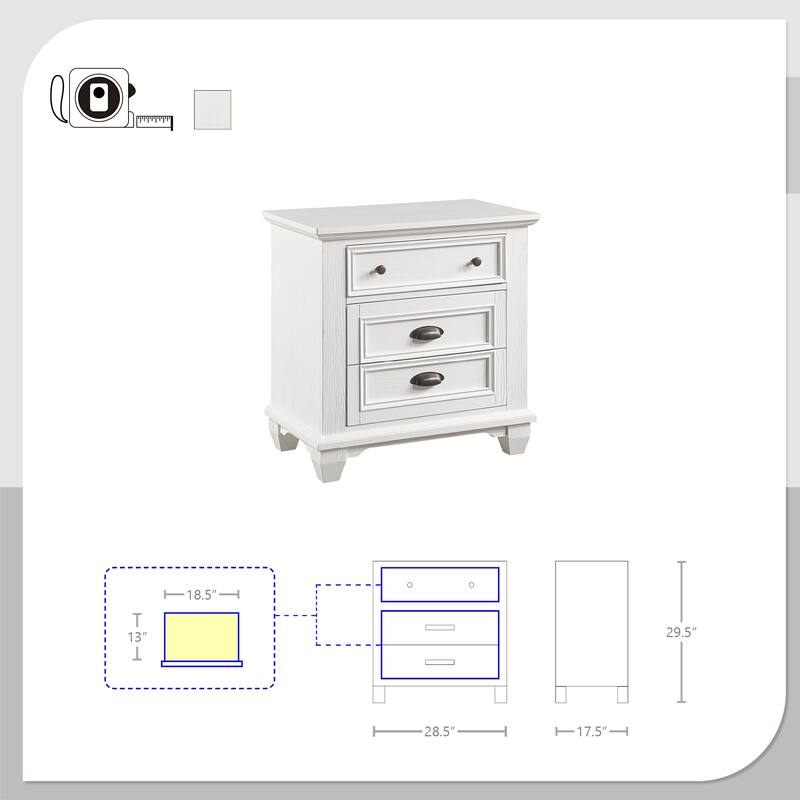 Ernesto 2-Drawer Nightstand