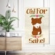 Oliver Gal 'For Fox Sake' Typography and Quotes Wall Art Canvas Print ...