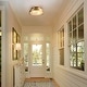 preview thumbnail 3 of 9, Rennnsan 14.2 in. 2-Light Mid-Century Modern Aged Bronze Drum Flush Mount Ceiling Lights with Frosted Glass for Foyers/ Hallways