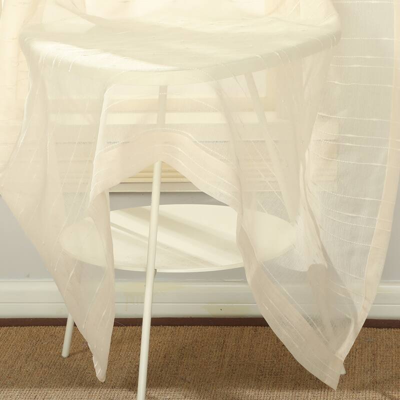 Nanshing Emma Semi-Sheer Rod Pocket Curtain Panel Pair - 50" x 84"