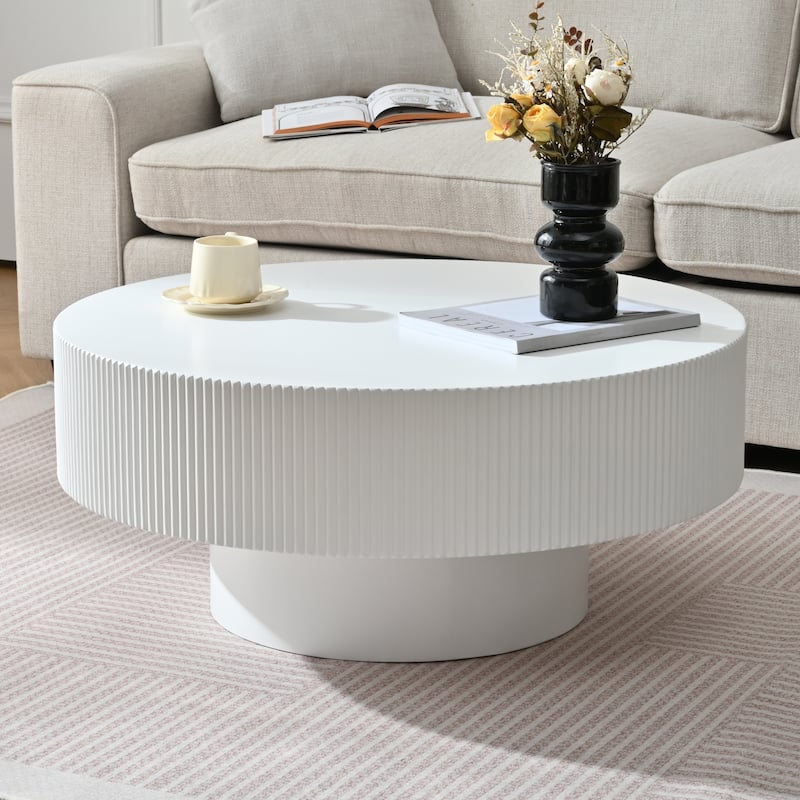 Elegant Easy Assembly Round Coffee Table