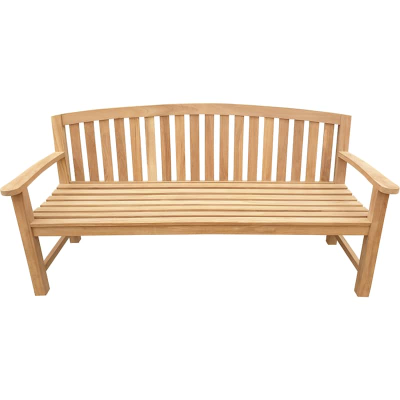 Seven Seas Teak San Jose Teak Wood Outdoor Patio Bench, 6 Foot