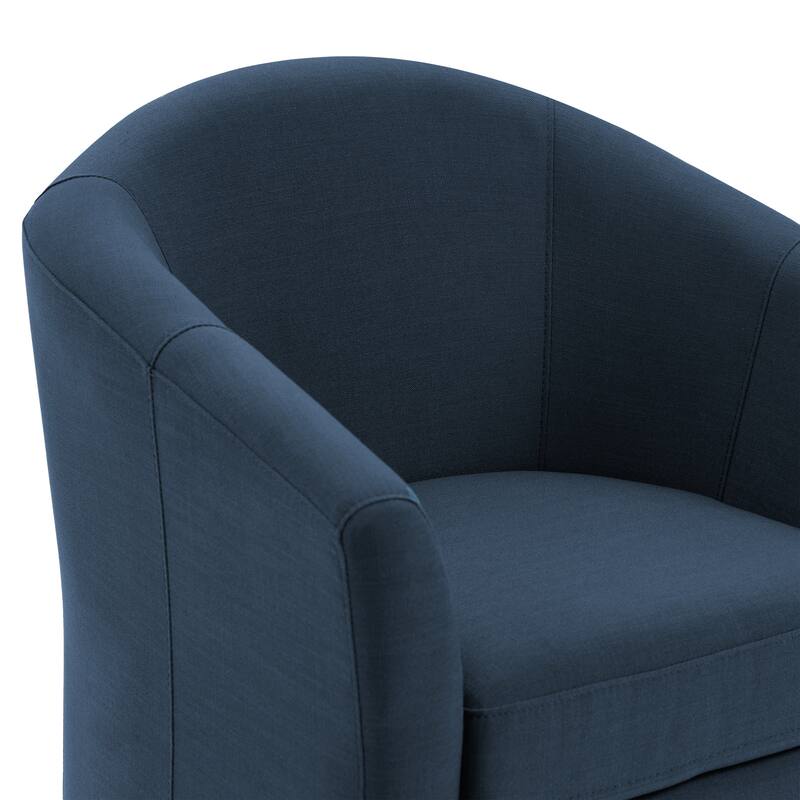 Swivel Accent Chair with Metal Base - 30.7"W x 29.9"H x 27.5"D