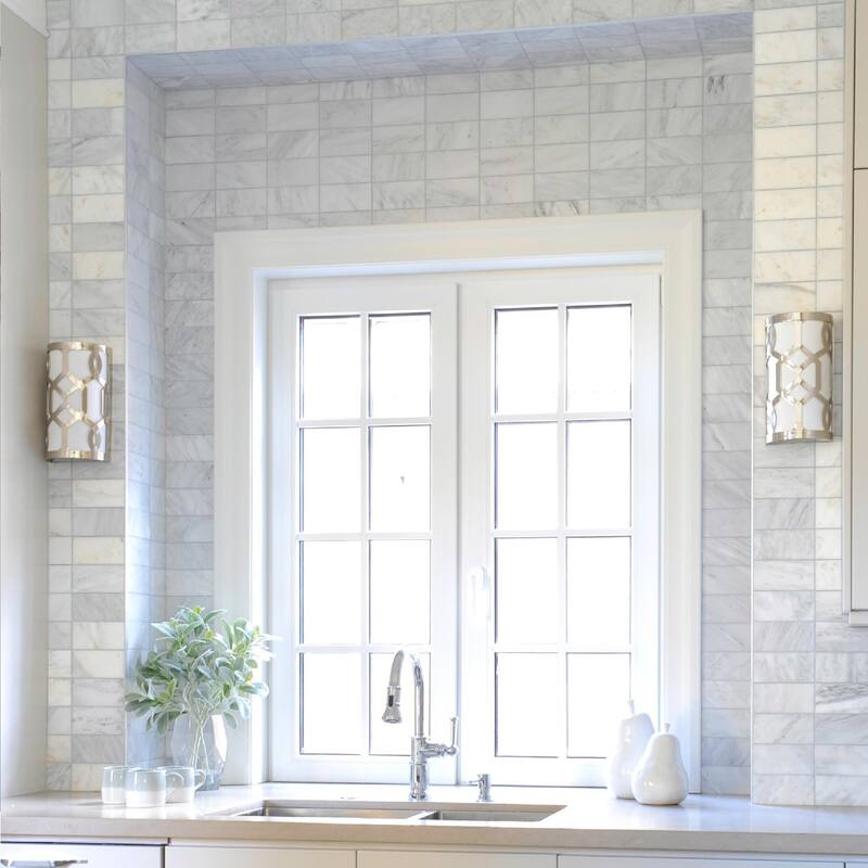 Libby Langdon for Crystorama Jennings 1 Light Polished Nickel Sconce - 6.5'' W x 12'' H x 4'' D