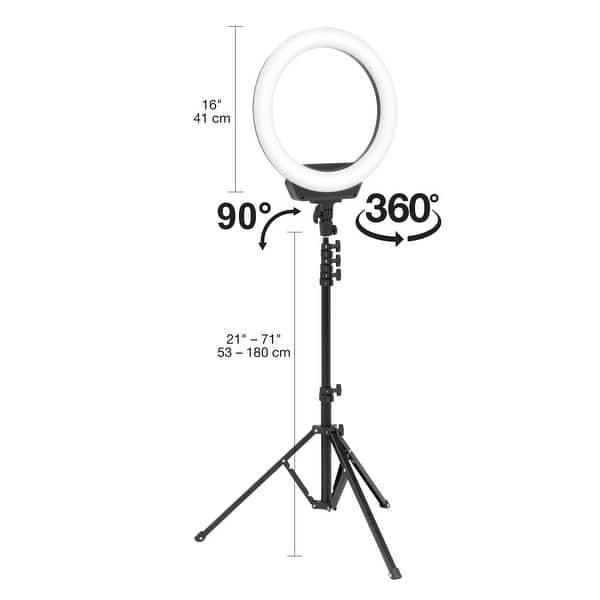 Artograph 16 Inch Ring Light with Tripod Legs, Remote and Carry case - 16 Inch