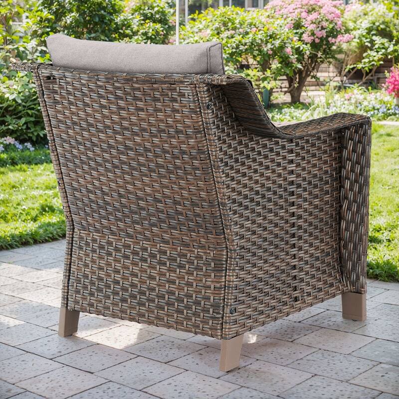 Gymojoy 2 Pack Wicker Chairs Patio Dining Chairs