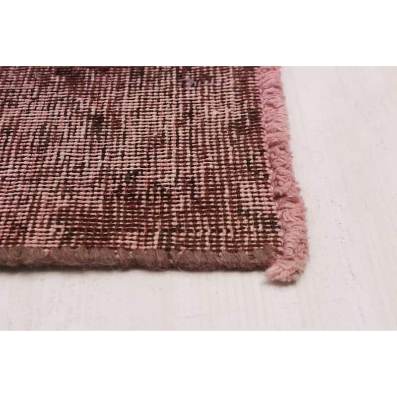 ECARPETGALLERY Hand-knotted Color Transition Dark Burgundy Wool Rug - 9'2 x 12'2
