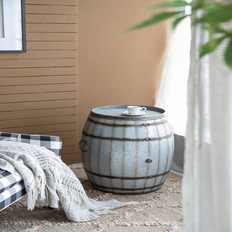 22.5x22.5x26" Drum Side Table