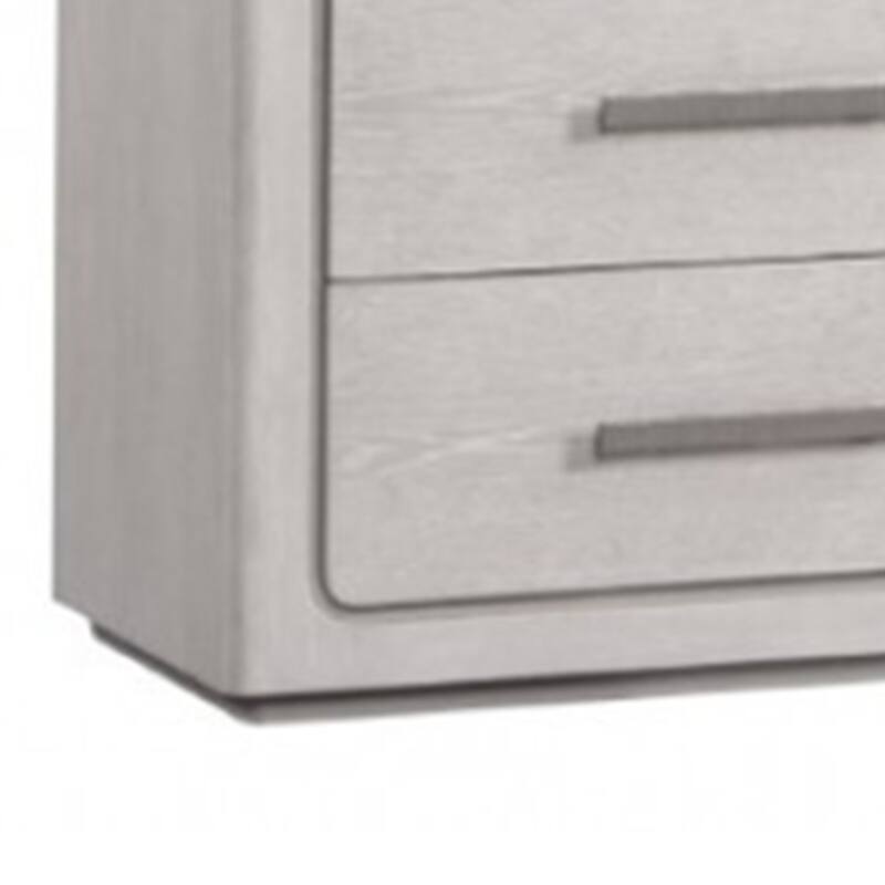 Thorne 6 Drawer 62 Inch Wide Dresser, White Oak Solid Wood Bedroom Storage