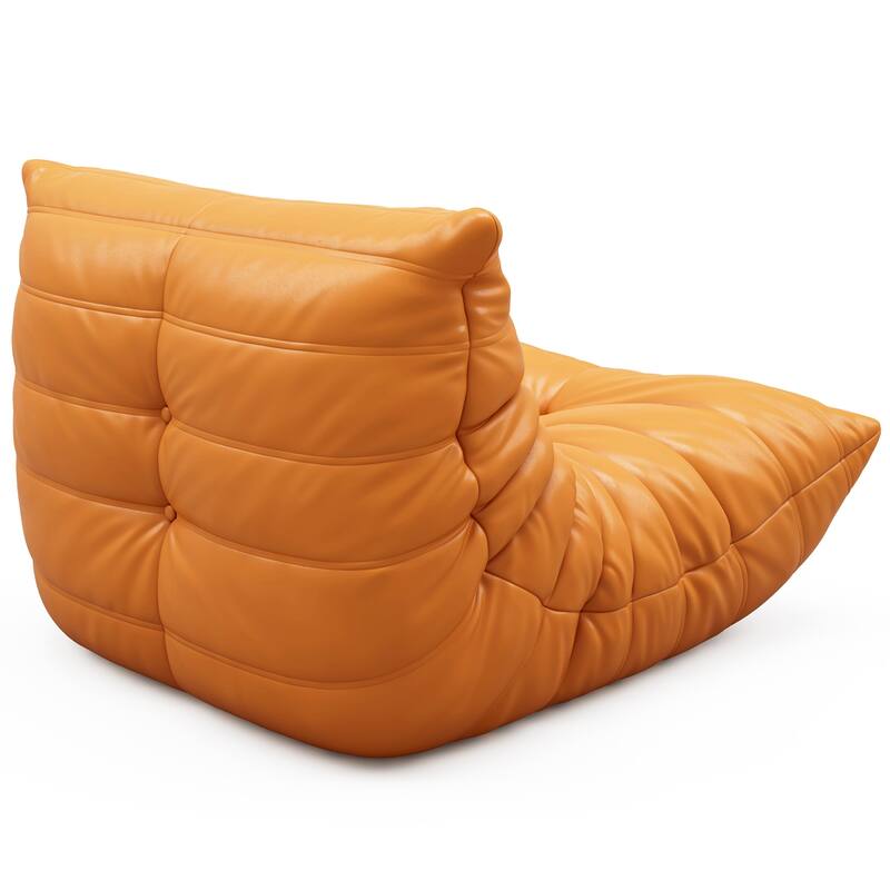 Furgle Microfiber Leather Sofa Ergonomic Design Lazy Floor Sofa