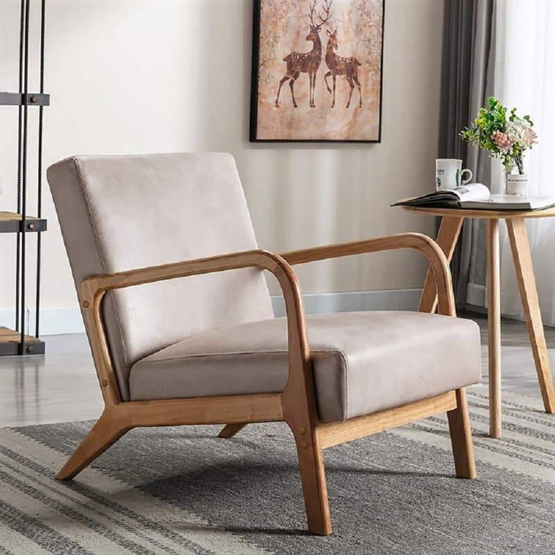 Glostrup Mid-Century Modern Vintage Armchair - Camel