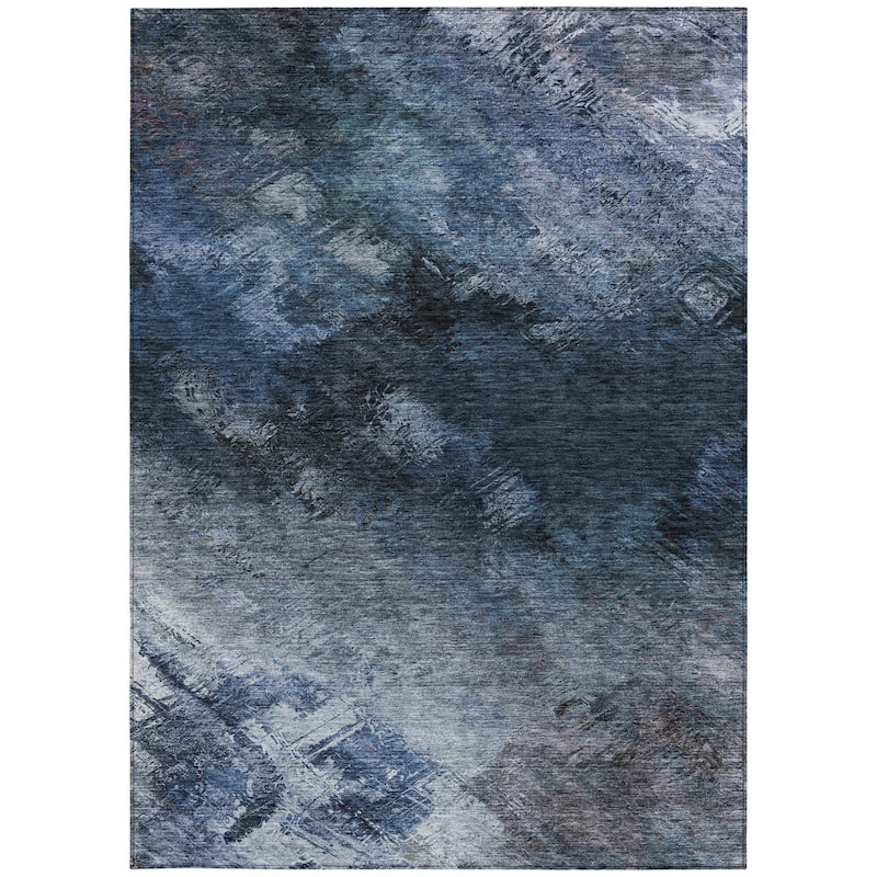 HomeRoots Abstract Transitional Rectangle Outdoor Rug